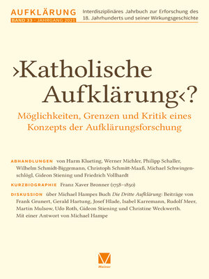 cover image of ›Katholische Aufklärung ?